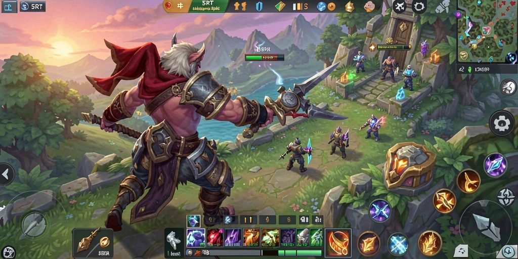 Gameplay seru 5RT dalam dunia MMORPG yang megah.