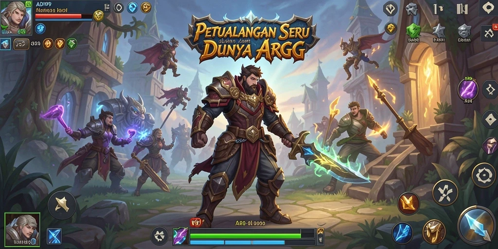Screenshot gameplay ADI99 yang menampilkan pertarungan seru di dunia ARPG.