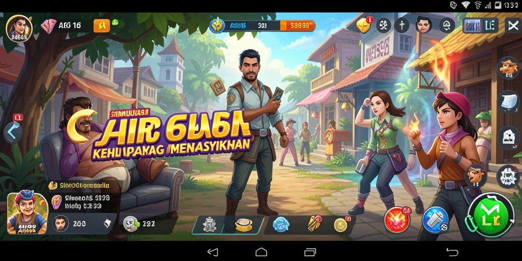 Tampilan gameplay simulasi yang menarik dan interaktif.