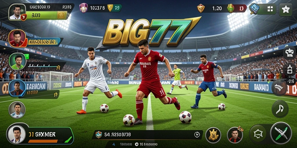 Tangkapan layar dari gameplay BIG777 yang menampilkan aksi olahraga seru.