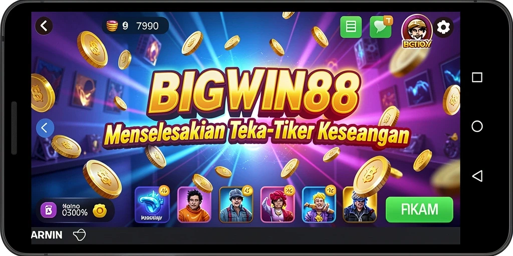 Screenshot gameplay BIGWIN88 yang menunjukkan tantangan Puzzle.