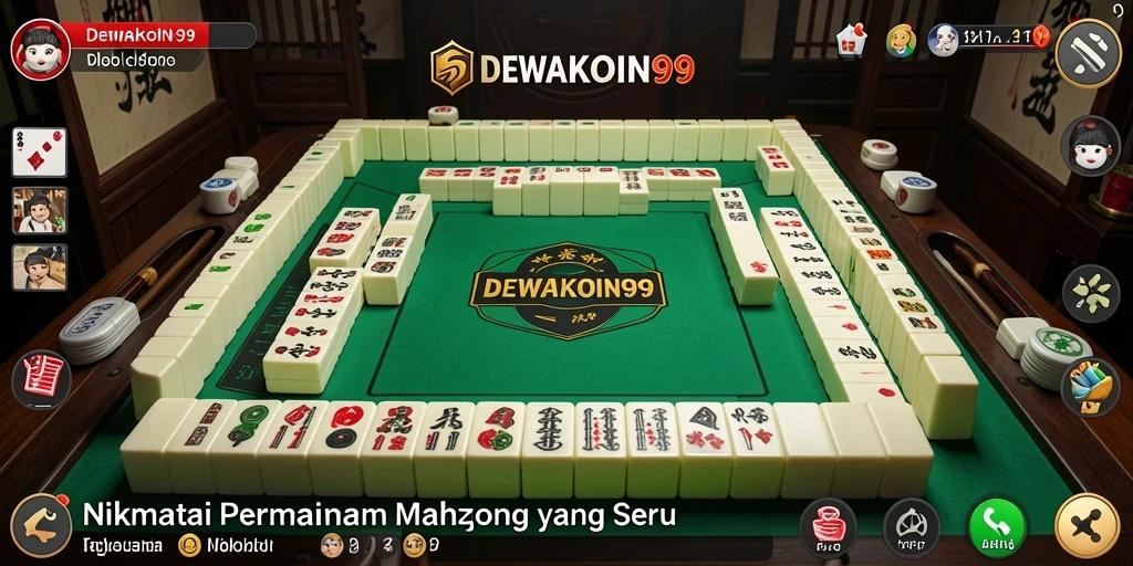 Tampilan gameplay Mahjong yang menarik dari DEWAKOIN99.