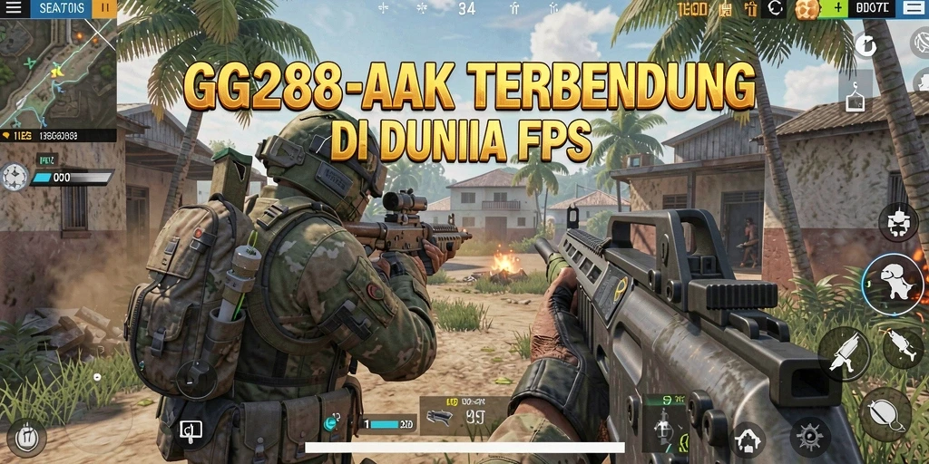 Screenshot menampilkan aksinya di gameplay FPS GG288 yang seru.