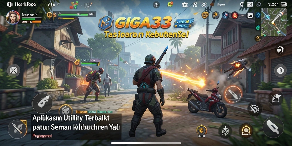 Tampilan screenshot utama GIGA33 menampilkan antarmuka aplikasi Utility yang fungsional.