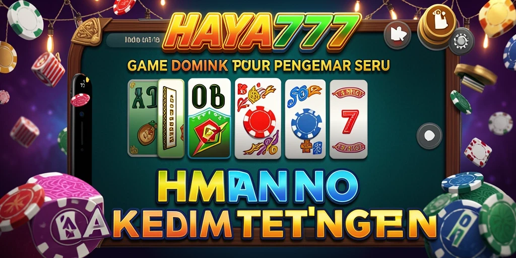 Gameplay seru HAYA777 dalam permainan Domino yang menegangkan.