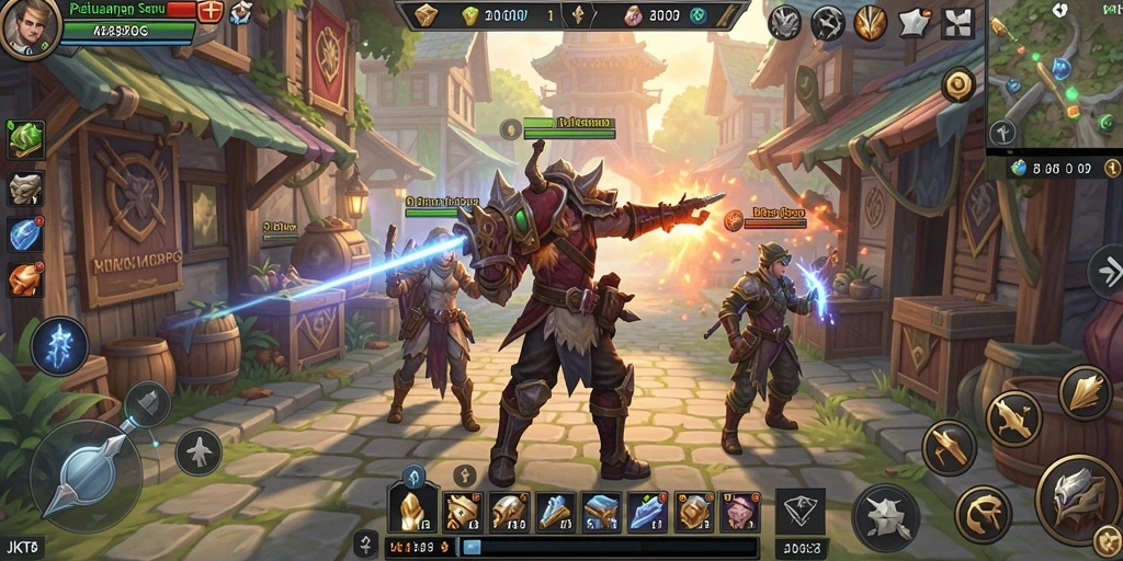 Tampilan gameplay JKT8 yang menawan dalam petualangan MMORPG.
