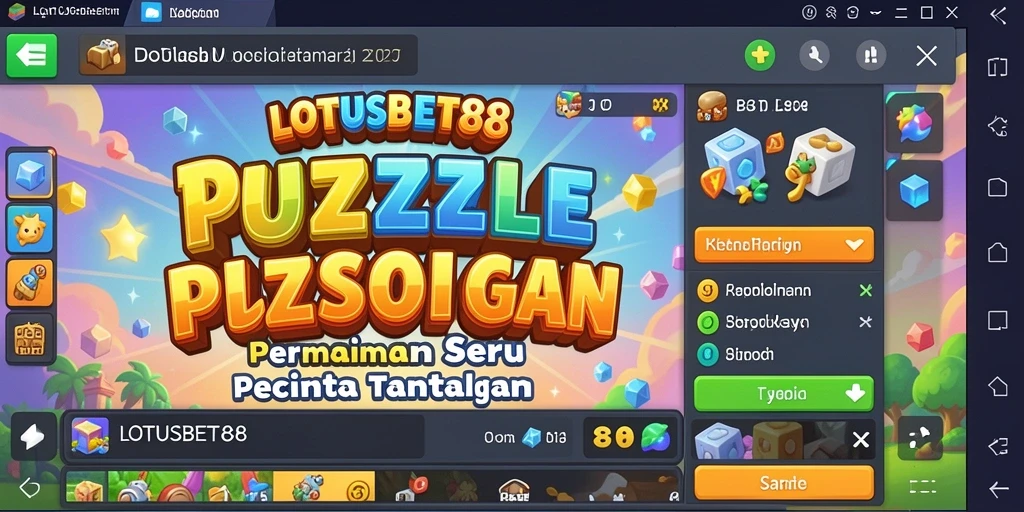 Screenshot gameplay LOTUSBET88 menunjukkan tantangan puzzle yang menarik.