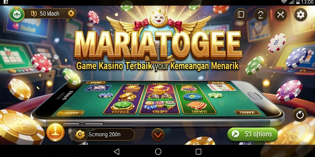 Tampilan gameplay MARIATOGEL yang menakjubkan dan interaktif.