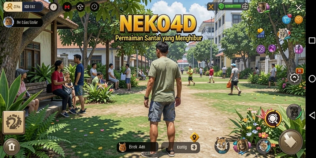 Tangkapan layar utama NEKO4D menunjukkan keseruan gameplay yang santai dan menyenangkan.