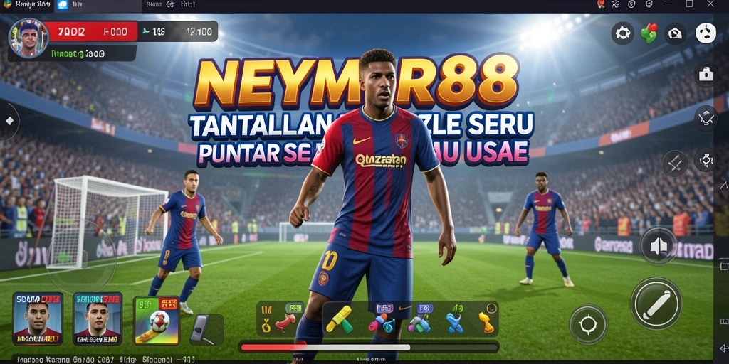 Tampilan gameplay NEYMAR88 dengan berbagai jenis puzzle yang menantang.