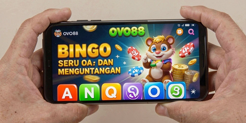 Tampilan menarik gameplay OVO88 dalam Bingo yang seru.
