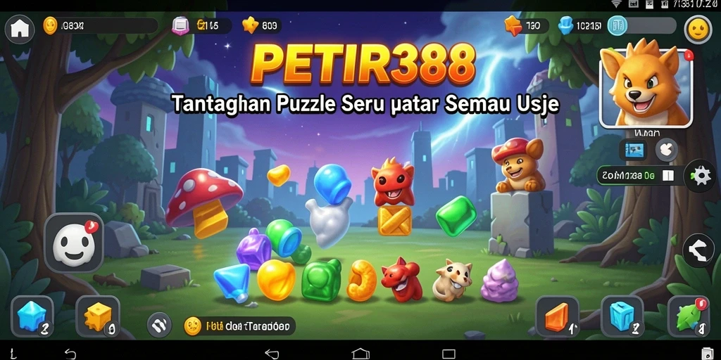 Tangkapan layar dari gameplay PETIR388 yang menantang dan menyenangkan.