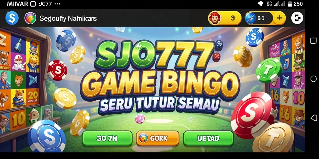 Screenshot gameplay SJO777 yang menunjukkan suasana seru saat bermain Bingo.