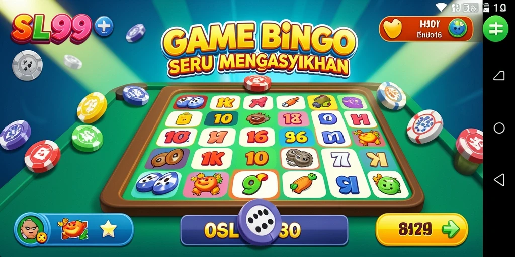 Screenshot utama SL999 menampilkan gameplay Bingo yang menarik dan interaktif.