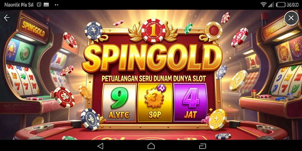 Screenshot gameplay SPINGOLD menampilkan momen seru dan grafis yang memukau.