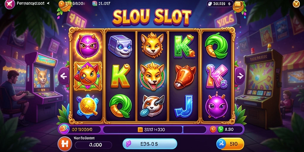 Screenshot V07 menampilkan gameplay Slot yang mendebarkan dan penuh warna.