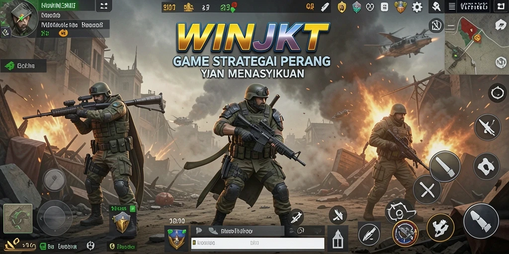 Tampilan gameplay WINJKT yang menegangkan dan strategis.